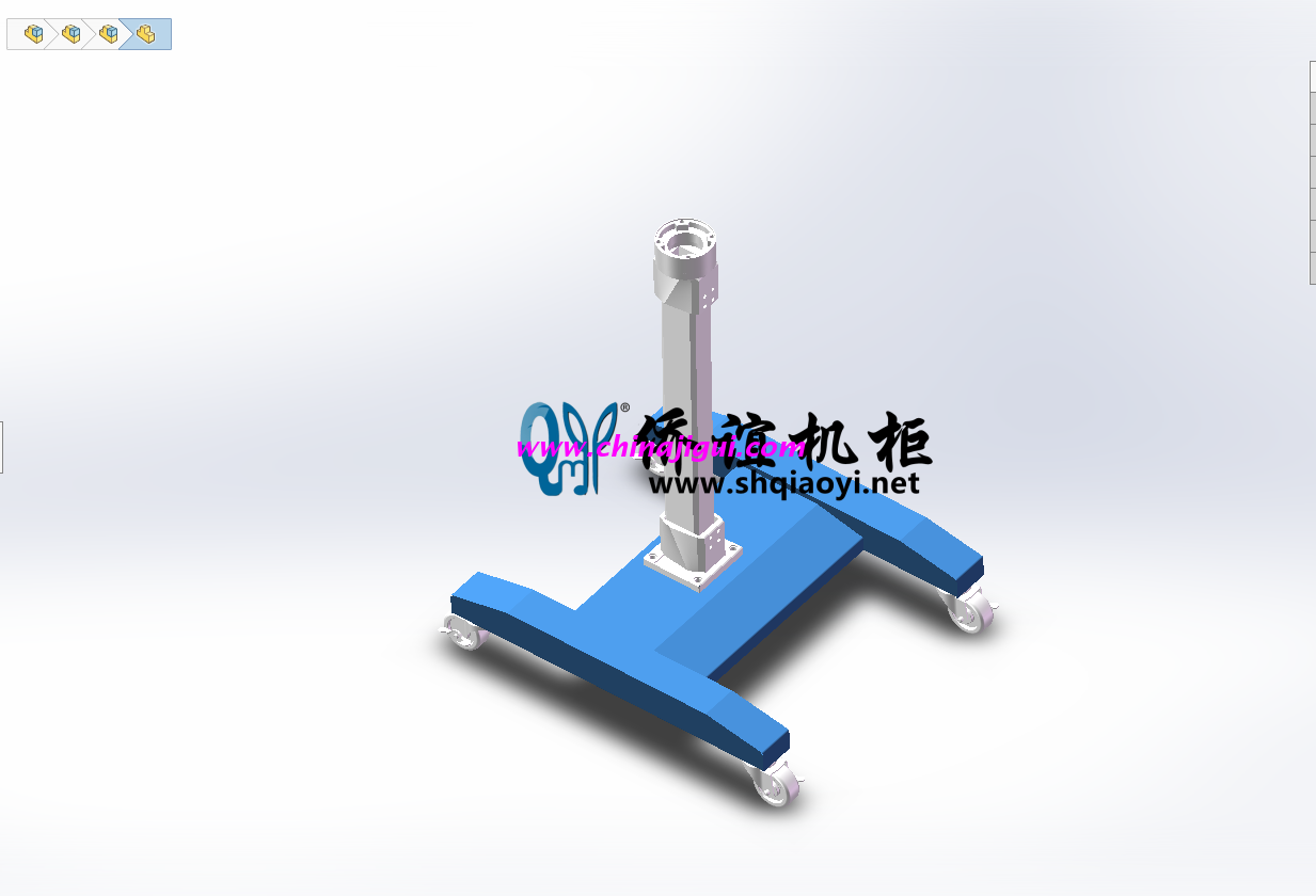 4460輕型機床懸臂箱移動支架